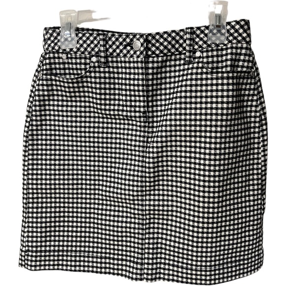 Talbots black and white skirt in size 4 petites - Picture 2 of 8
